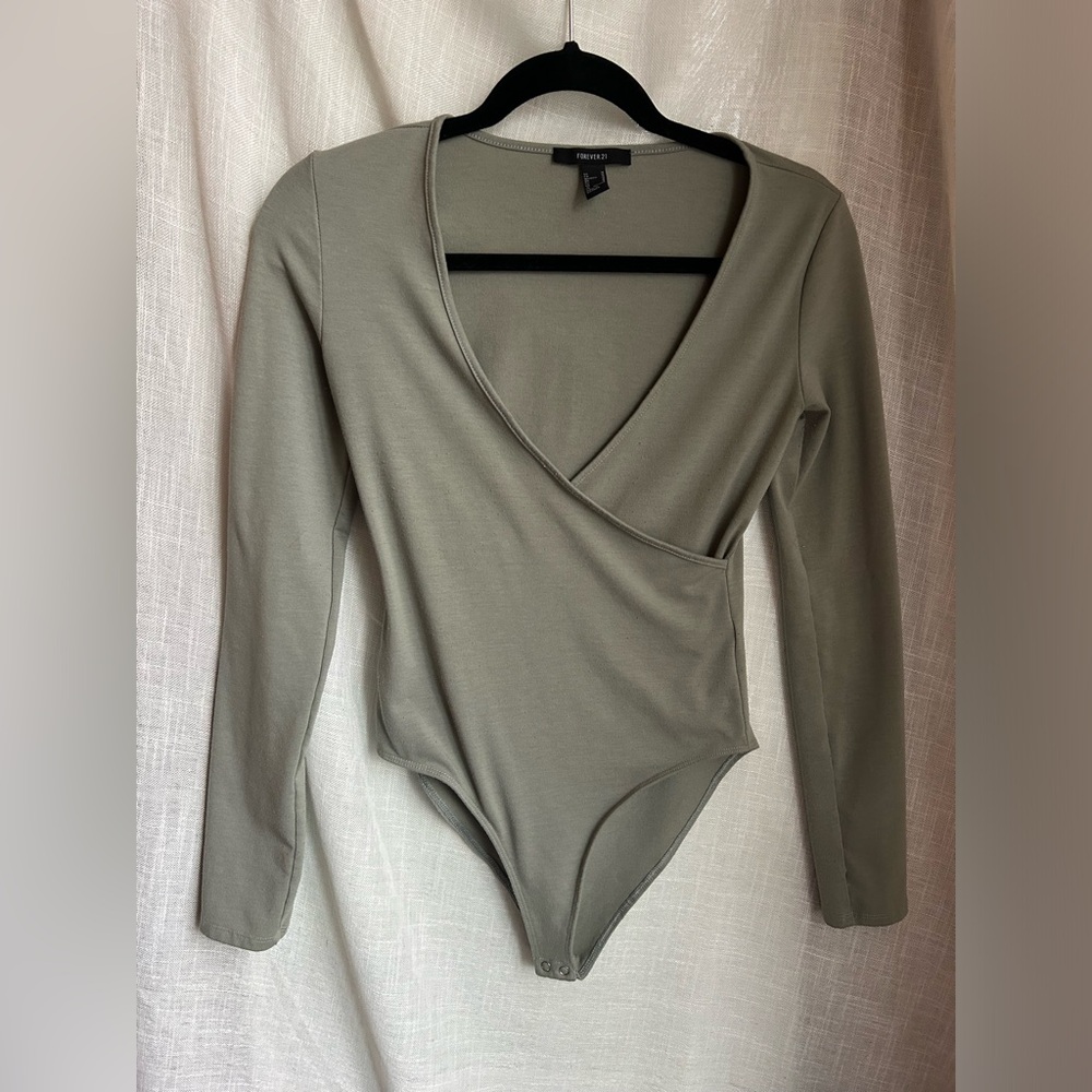 Forever 21 green bodysuit
